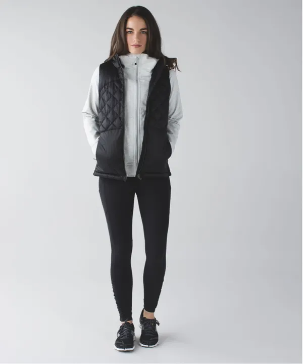 Lululemon Scuba Hoodie Heathered White / Silver - Image 3