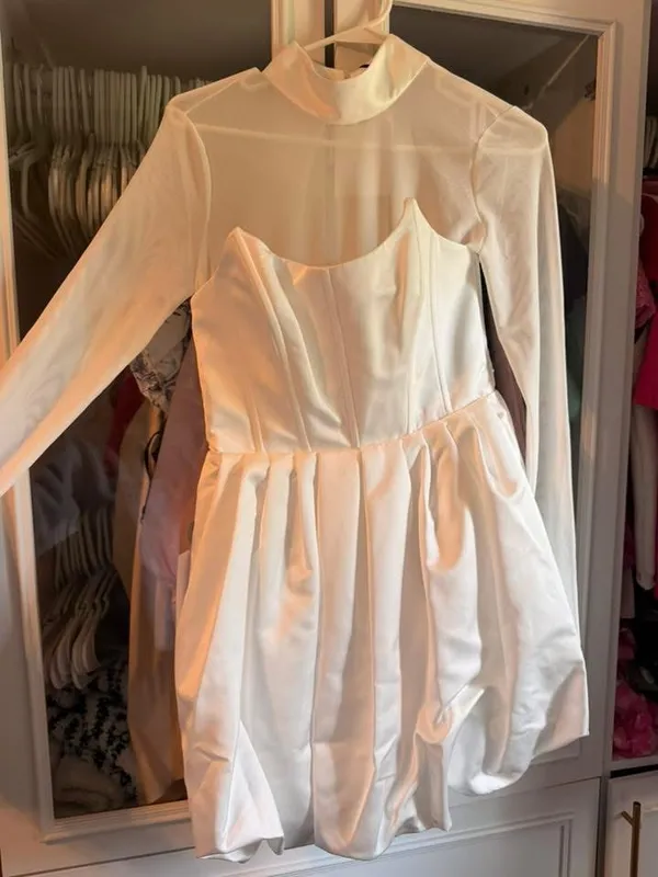 Club L London Dress White Mini - Image 2