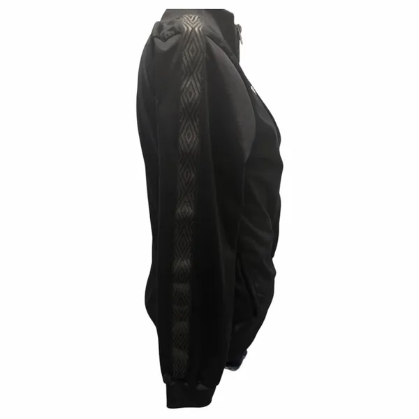 Umbro Black Track Jacket Full Zip Logo Athletic Streetwear‎ L - Image 3