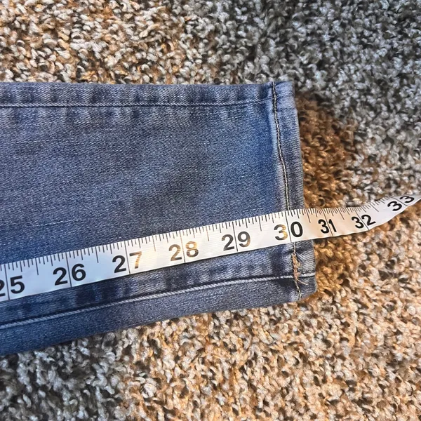 American Eagle Super High-Rise Jeggings‎ Size 4 Long Blue Wash Denim Jeans - Image 7