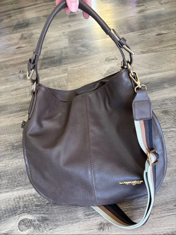 Wrangler Vintage Leather Hobo Bag - Image 5