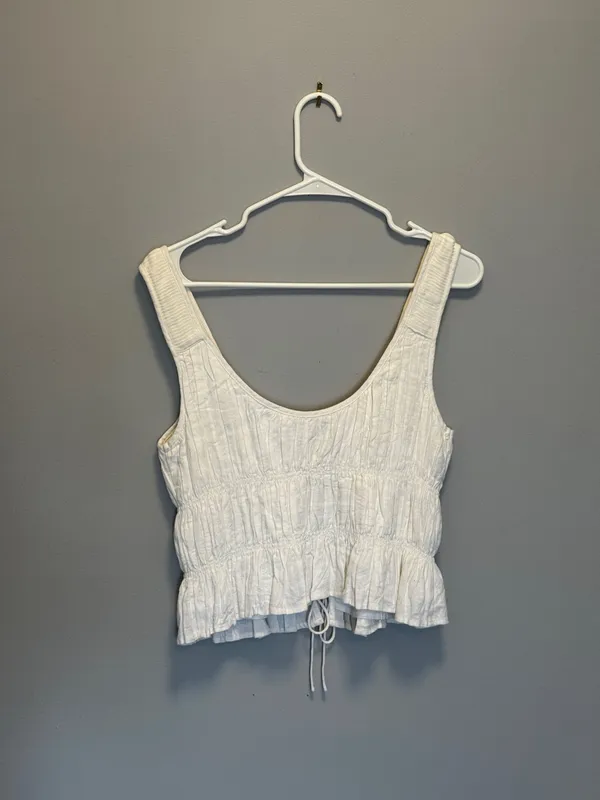 Abercrombie Ruched Tie Front Top - Image 3