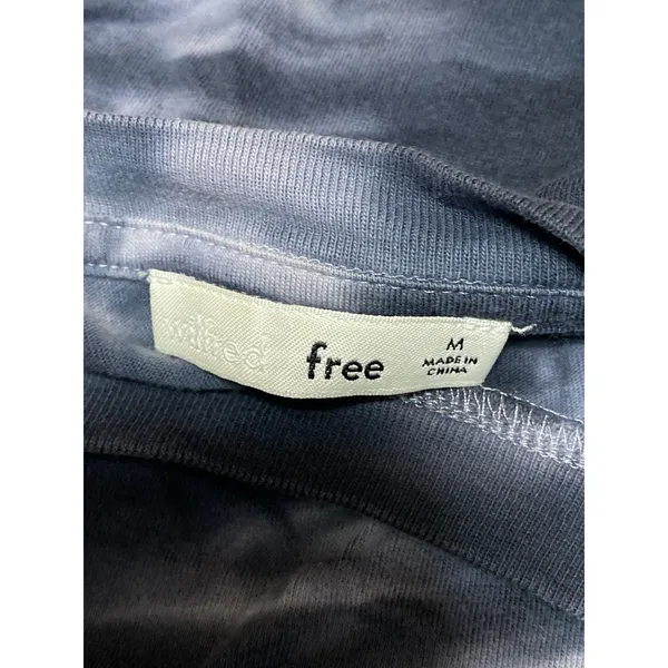 Aritzia Wilfred Free Women's Black Tie Dye Short Sleeve Crop Tee T-shirt Top M - Image 3