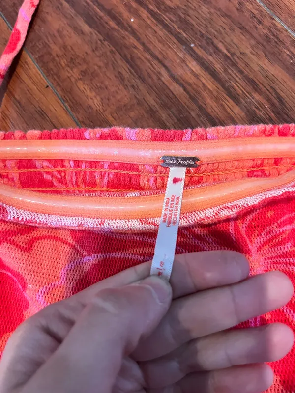 Free People Pink and coral Floral Top - Image 3