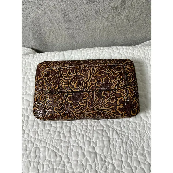 Western Dragonfly Studded Shoulder Bag Wallet Set Tooled Boho Cowgirl Purse - Image 10