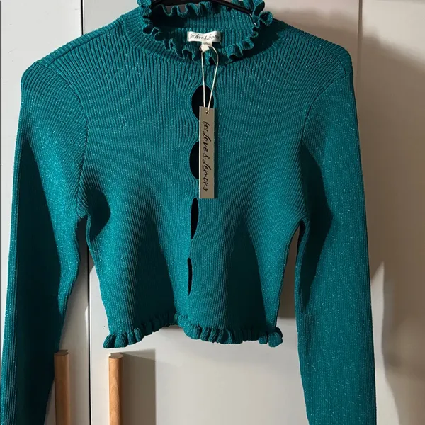 For love and lemongs Lorelei cropped sweater - Image 3