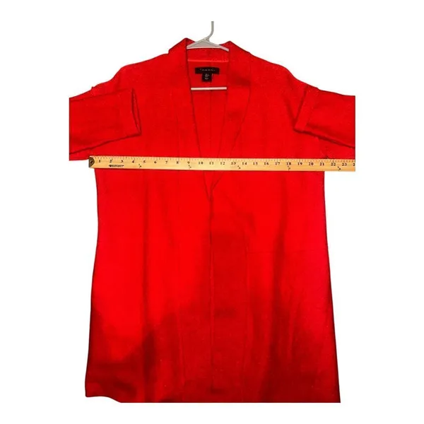 Tahari Womens Red‎ Open Front Cardigan, Small - Image 6
