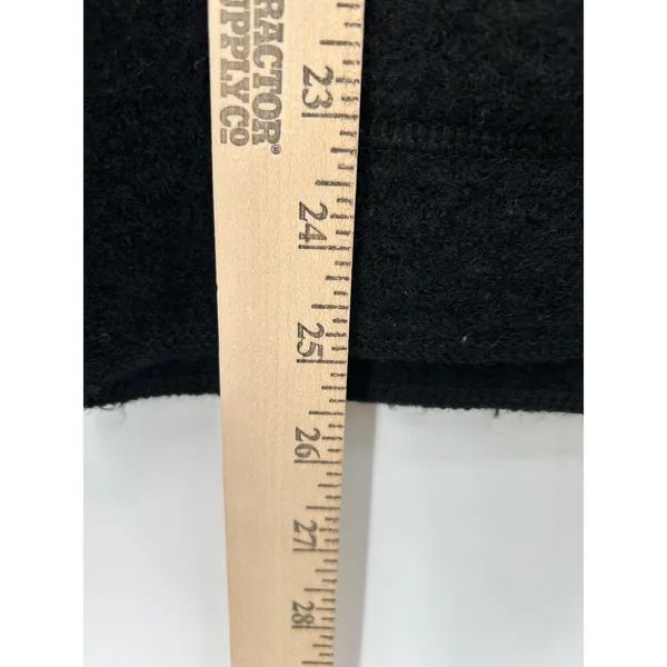 JM Collection Black 100%‎ Boiled Wool Button Front Cardigan Jacket Large VTG - Image 5