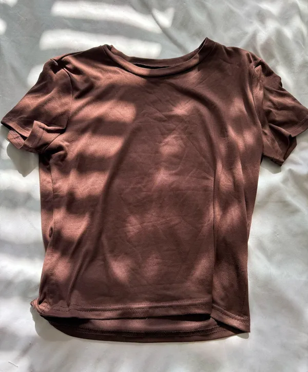 Brown Basic Tee - Image 3
