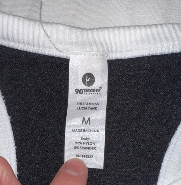 Black Athletic Top with Built in Bra - Image 3