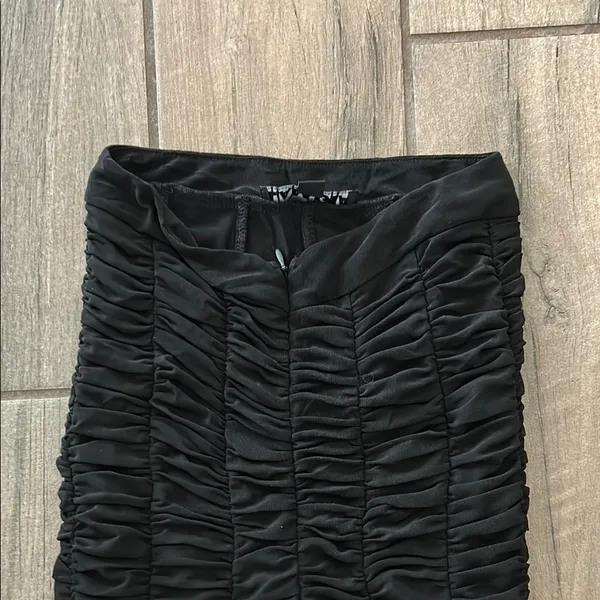 I.AM.GIA Black Ruched Trousers - Image 3