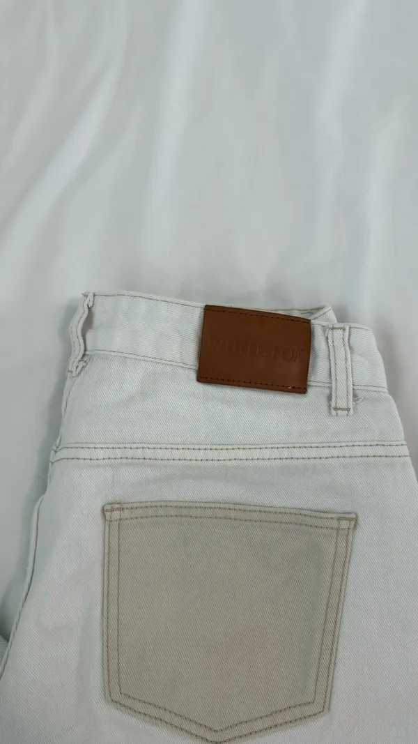 White denim white fox jeans - Image 3