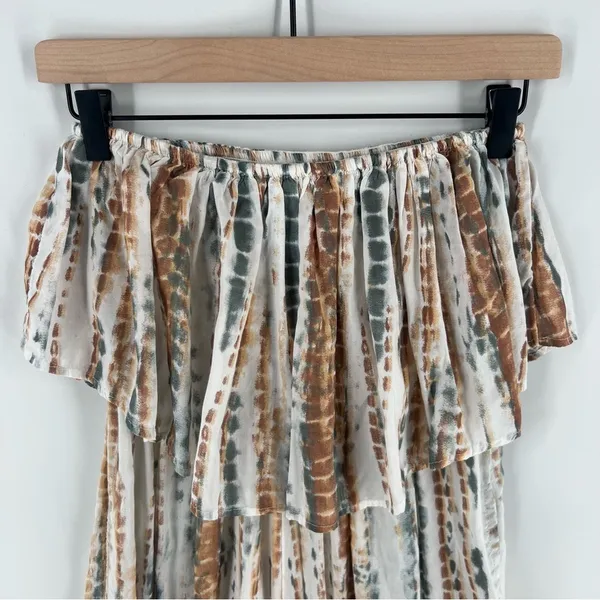 Free People Summer Vibes Tie‎ Dye Flounce Overlay Tube Jumpsuit - Image 4