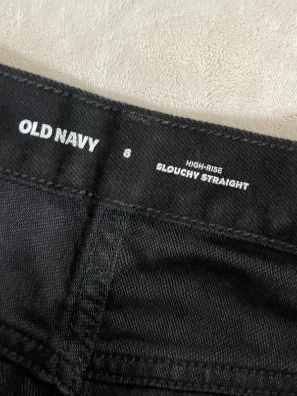 Old Navy High-Rise Slough straight 5” inseam black Distressed Denim shorts 8 - Image 9