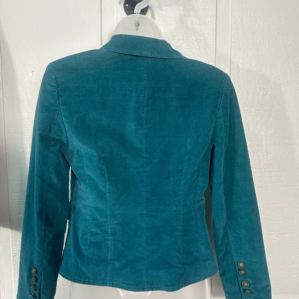Caslon Women’s Teal Single Button Blazer Size Small Petite EUC - Image 5