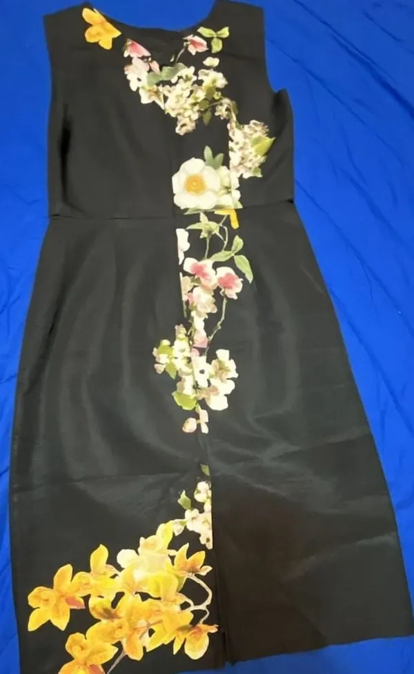 Brooks Brothers Floral Print Sleeveless Sheath Dress Size 0 - Image 8