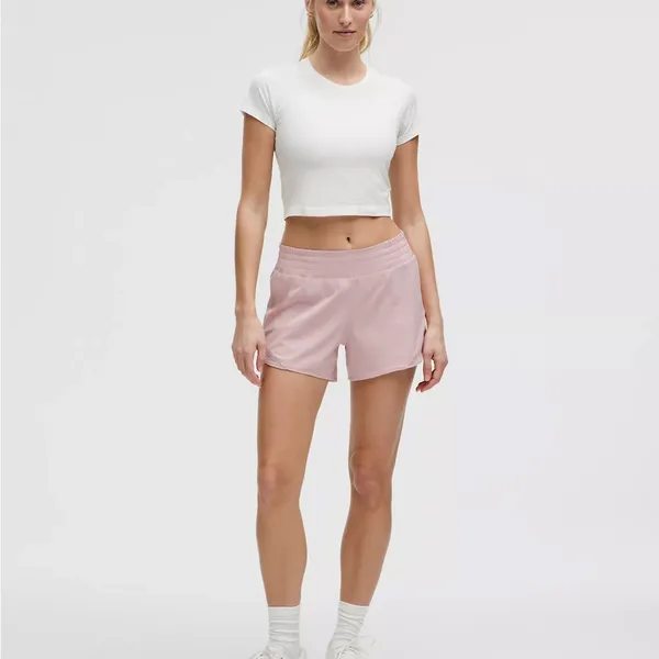 NWT LULULEMON - Pink Haze Hotty Hot HR Lined Short 4" - $68 - Size 6 - Image 5