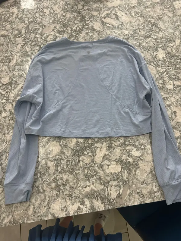 Lululemon Long Sleeve Oversized crop top - Image 2