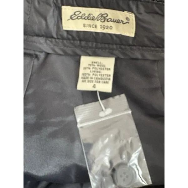 *NWOT Eddie Bauer Pant Womens Size 4 Gray Wool Blend Straight Leg Lined Acadamia - Image 3