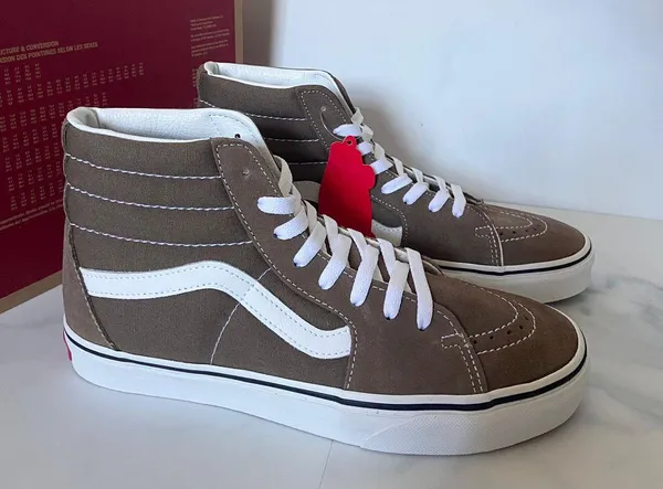 SK8-Hi Theory Walnut Suede Canvas Women 9.5 US Mens 8.0 US - Image 6