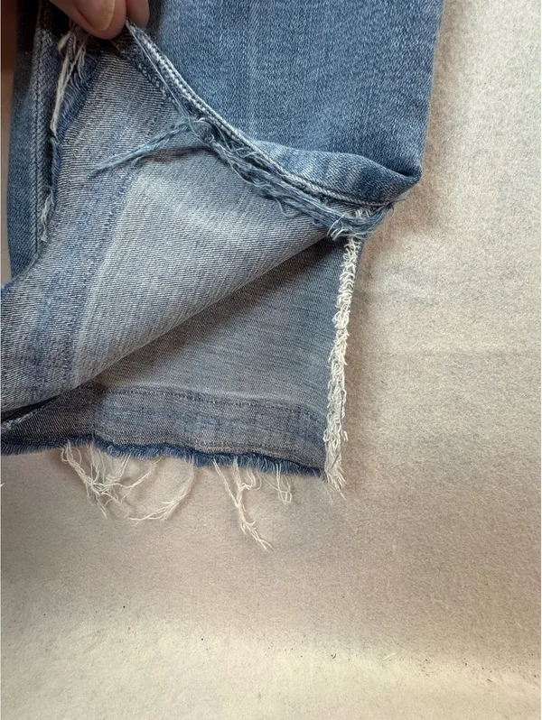 Abercrombie & Fitch High Rise Ankle Flare Jeans Women’s 27/4 Raw Hem - Image 5