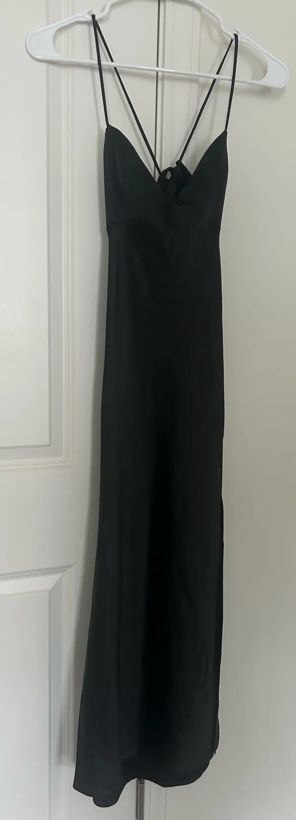 Hello Molly Maxi Dress Satin Black - Image 6