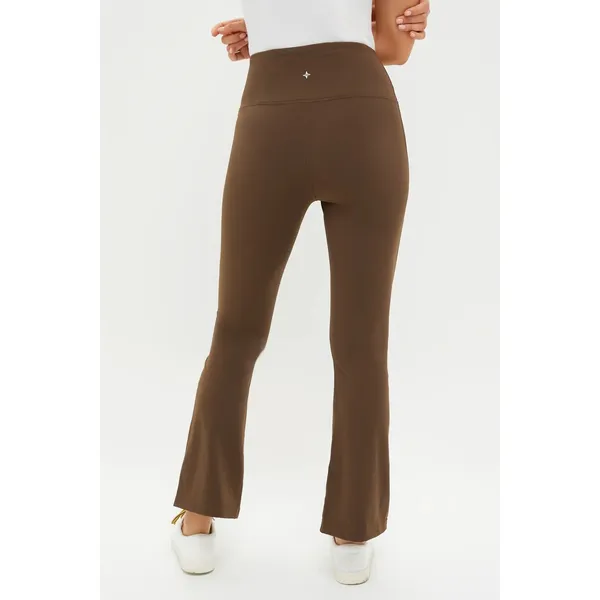 Tuckernuck Tnuck‎ Sport Millie High Rise Compression Spandex Yoga Leggings Brown - Image 4