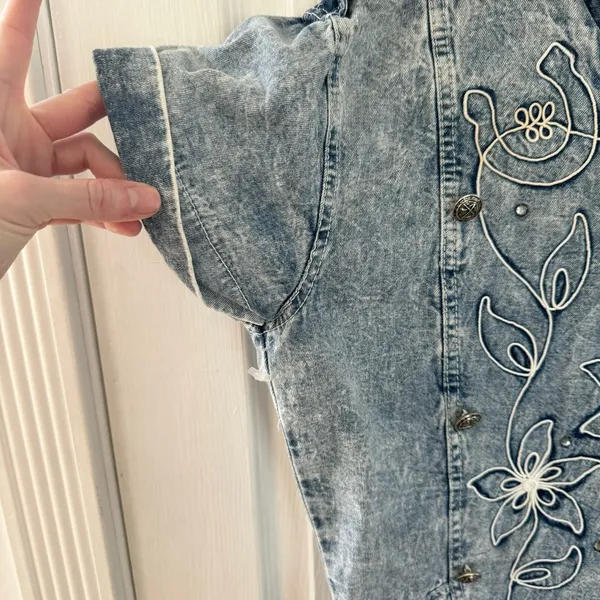 Vintage Rampage Acid Wash denim dress - Image 5
