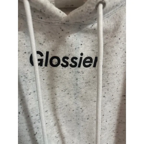Glossier‎ Hoodie Size Small Gray - Image 3