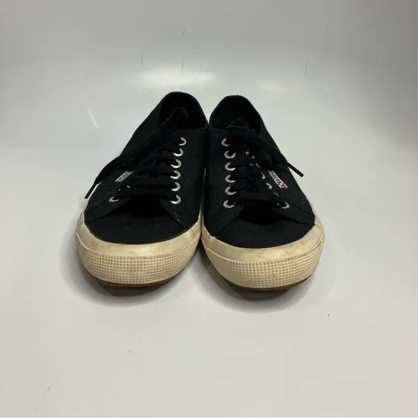 Superga black canvas sneakers unisex‎ sizing - Image 2