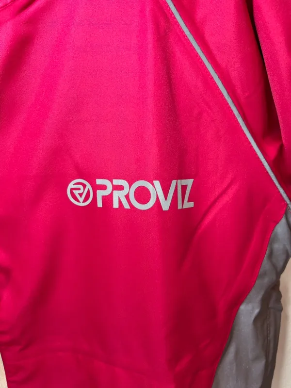 Proviz Nightrider Reflective Waterproof Cycling Jacket Red Pockets Bike NEW Sz 6 - Image 9