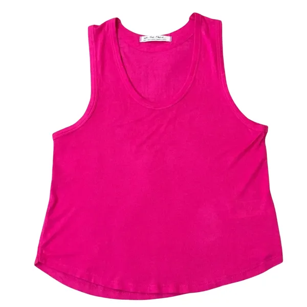 NWT Free People Take the Plunge Fuchsia Tank Top - Fuchsia - Small - Image 2