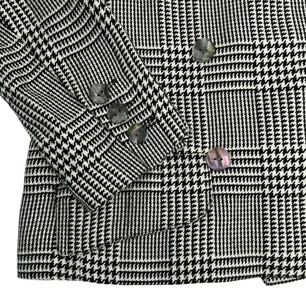 Augustus by Andrew Morgan houndstooth Blazer Jacket 90's Vintage Academia Size 6 - Image 5