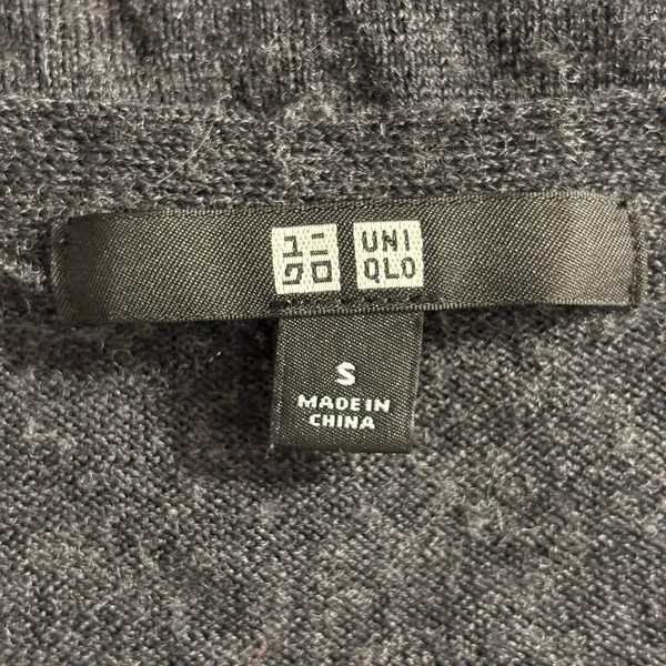 Uniqlo Dark‎ Gray Blazer with Embroidered Crest - Image 7