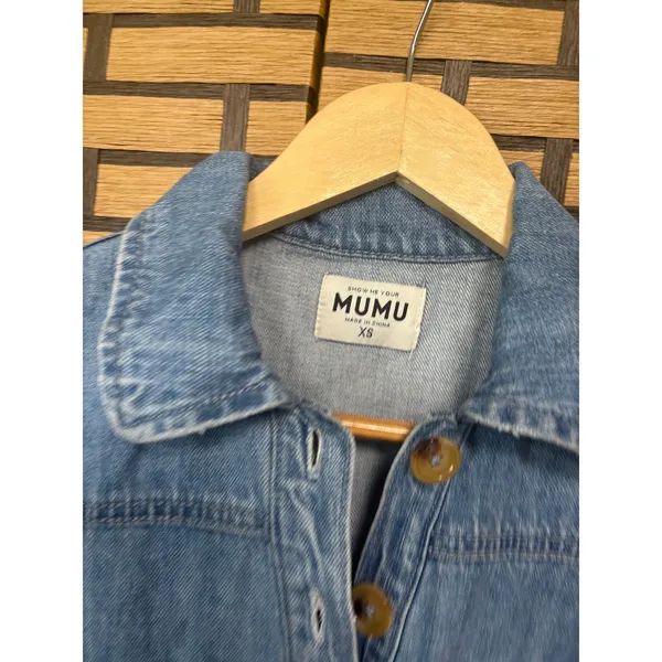 Show Me‎ Your Mumu Cannon Denim Romper Size XS - Image 6