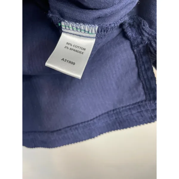 Appleseeds Wide Wale Corduroy Shacket Barn Coat Chore Jacket Stretch Navy Blue M - Image 14