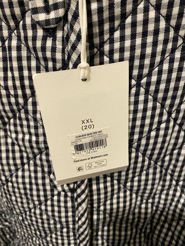 Navy Gingham Jacket - Image 3