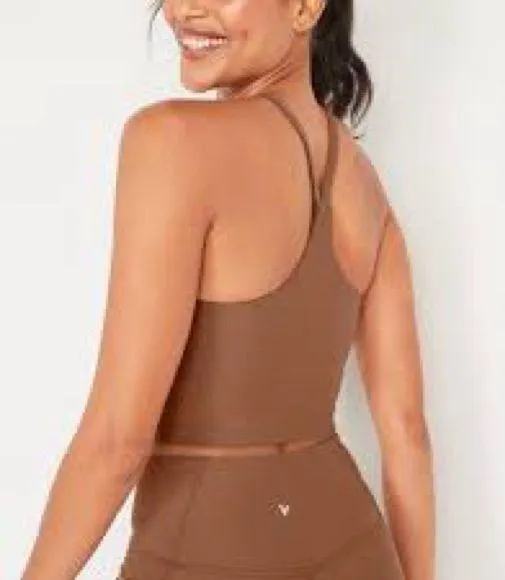 Old Navy Active Tank Top Powersoft Light Support Built-In Bra Medium - Image 2