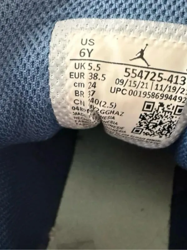 Nike Air Jordan 1 Mid Mystic Navy Mint Foam GS 6Y Women’s 7.5 - Image 5