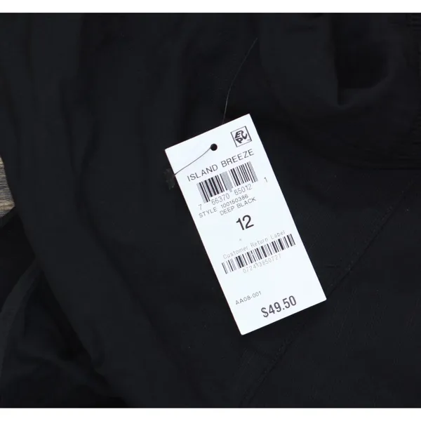 NWT Bar III Womens Ruffled-Sleeve Crop Top Deep Black 12 - Image 4