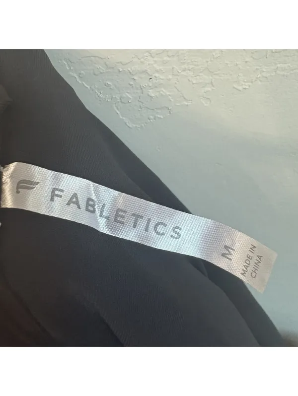 Fabletics One Black Full Zip Hooded Activewear Windbreaker Jacket Women’s Medium - Image 5