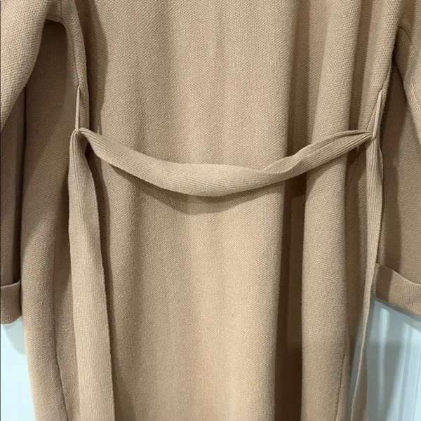 Women's Tan Belted Coat Size XL - Image 11
