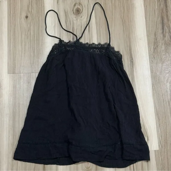 Superdry Alana Gauze Cami Black Tank Top Women’s 4 - Image 2