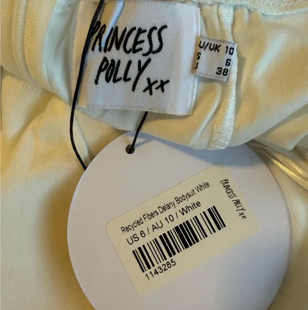 Princess Polly Bodysuit White Mesh - Image 4