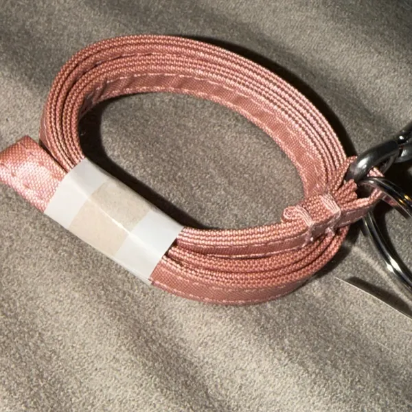 Vera Bradley Rose Quartz Lanyard 25175-M97 Pink Woven Neck Strap New with Tags - Image 3
