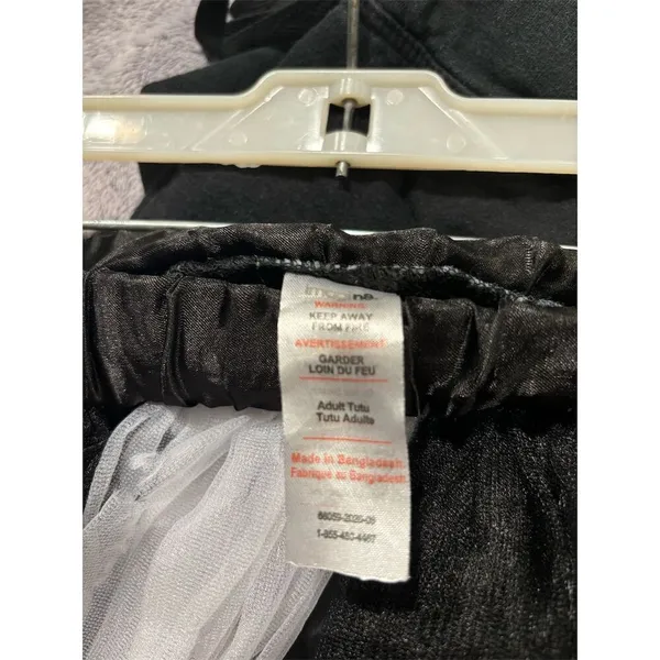 Imagina Women's Black & White Tulle Tutu Skirt OS - Image 3