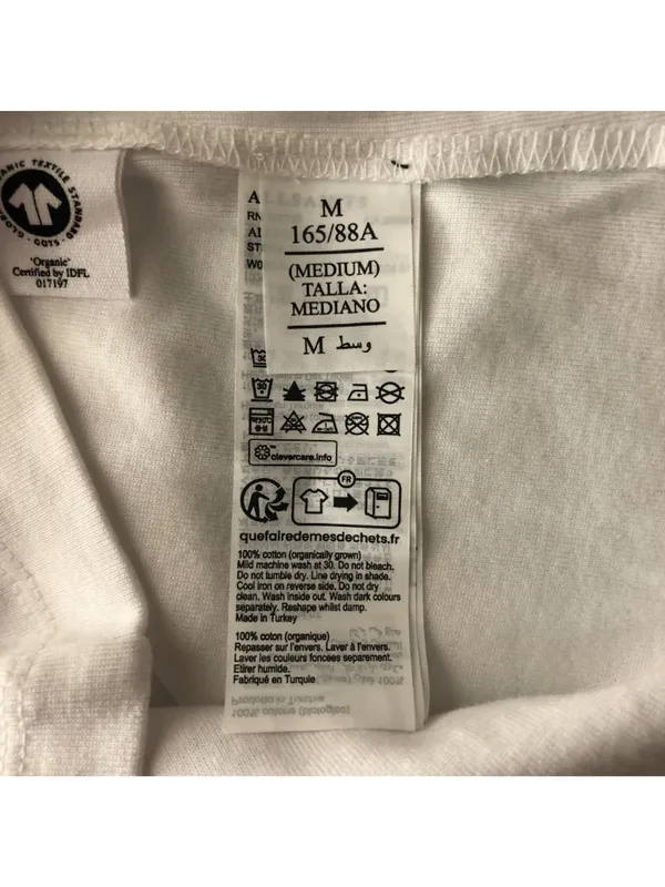 All Saints Womens Stevie Tee Shirt Short Sleeve Optic White M - Image 6