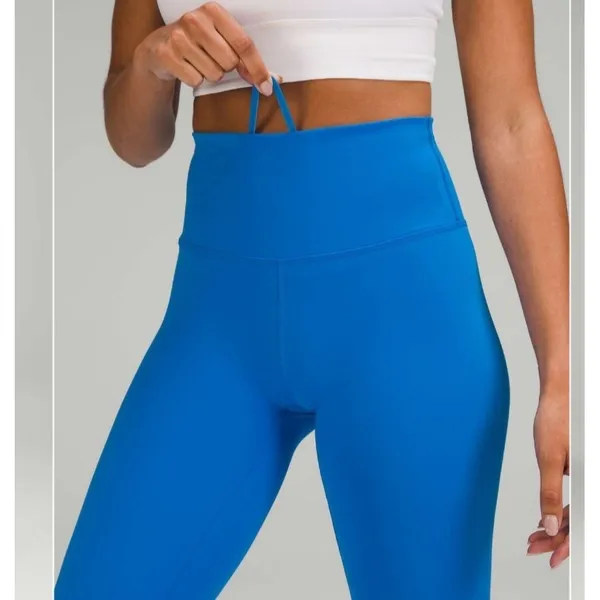 Lululemon Base Pace High Rise Tight Nulux Running Leggings Poolside‎ Blue size 8 - Image 3