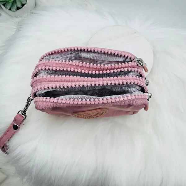 Cotton Candy Pink Small Wallet or Cosmetic Wristlet - Image 2