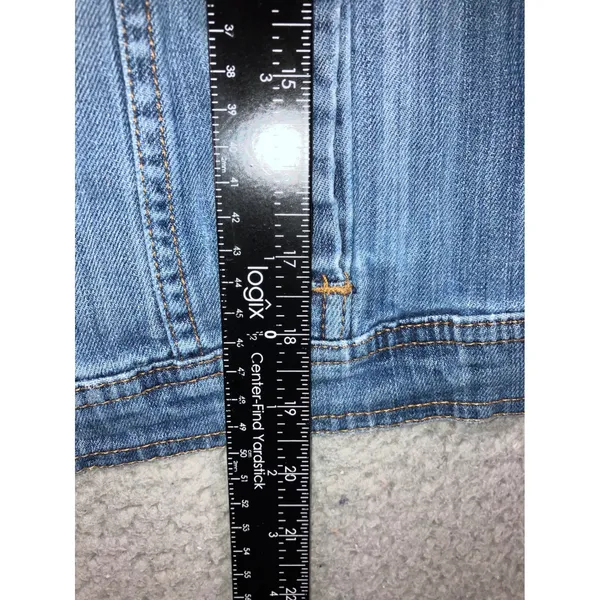 a.n.a Studded Denim Jacket Women M Distressed Trucker Punk Biker y2k‎ Western Cowgirl - Image 7